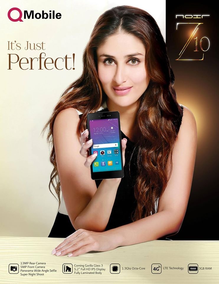 Kareena Kapoor in Q Mobile Noir Z10 Tv Commercial 2016