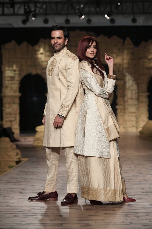 Pakistan’s most sought-after actress Zarnish Khan walks as showstopper for Munib Nawaz at Bridal Couture Week
