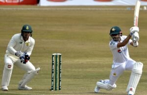 Babar, Fawad’s partnership help Pakistan score 145 on a rain interrupted day