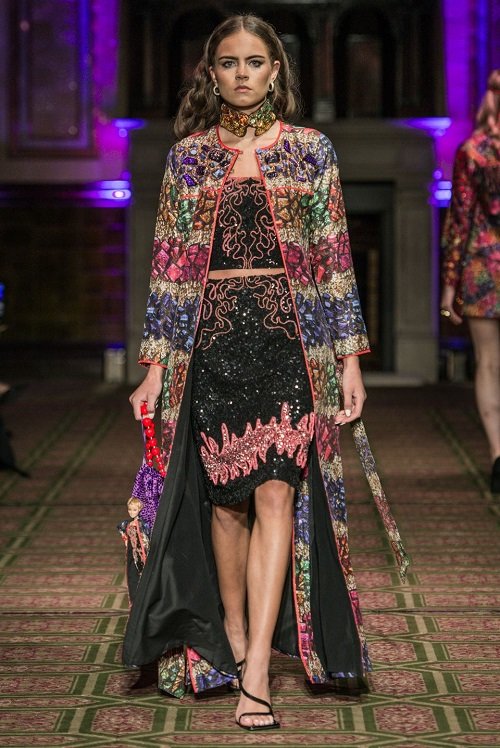 Designer Felix Bendish showcases his collection titled ‘Earth’ at London Fashion Week Spring/Summer ’23